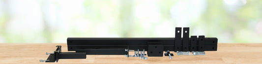 Close-up of the Clever Mounting Post, showcasing its durable design for holding Closet Rods and Clothes Racks securely.