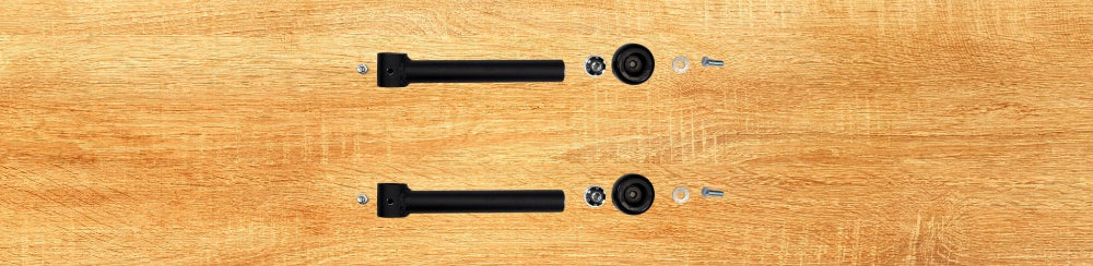 Side profile of Perpendicular Closet Rod Kit, optimizing Closet Rod space for Clothes Racks