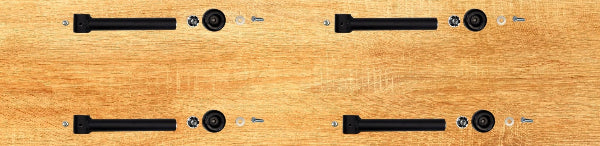 4-Pack of Perpendicular Closet Rod Kits installed, optimizing Closet Rod space for Clothes Racks.