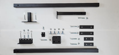 Adjustable Clever Mounting Post being installed to support Closet Organizers and Clothes Racks efficiently