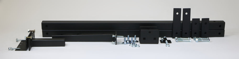Clever Mounting Post in action, providing a reliable base for Closet Rods and Clothes Racks in a functional Closet Organizer system