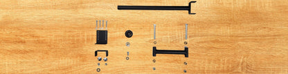 Close-up of 22-Inch Rotating Closet Rods for Easy Closet Organization