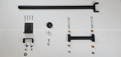 Close-up of 32-Inch Rotating Closet Rods for Easy Closet Organization