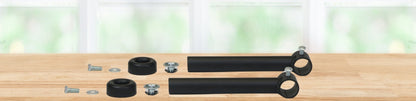 Front view of the Perpendicular Closet Rod Kit, showcasing its Closet Organizer functionality.