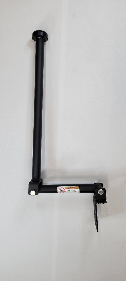 Side View of 22-Inch Closet Rod for Clothes Rack & Closet Organization