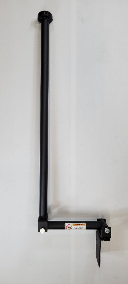 Side View of 32-Inch Closet Rod for Clothes Rack & Closet Organization
